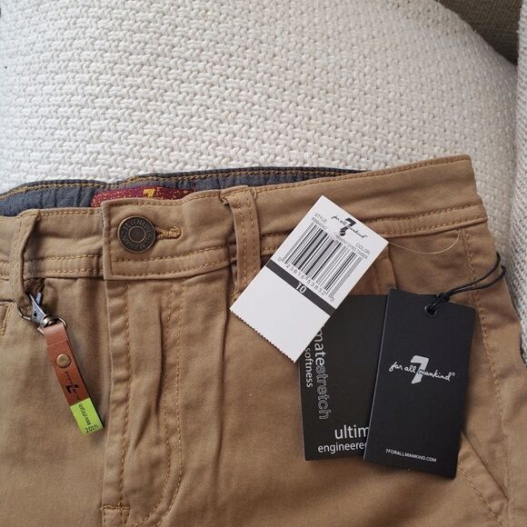 7 For All Mankind Boy's Five Pocket Chino Shorts - Picture 8 of 10
